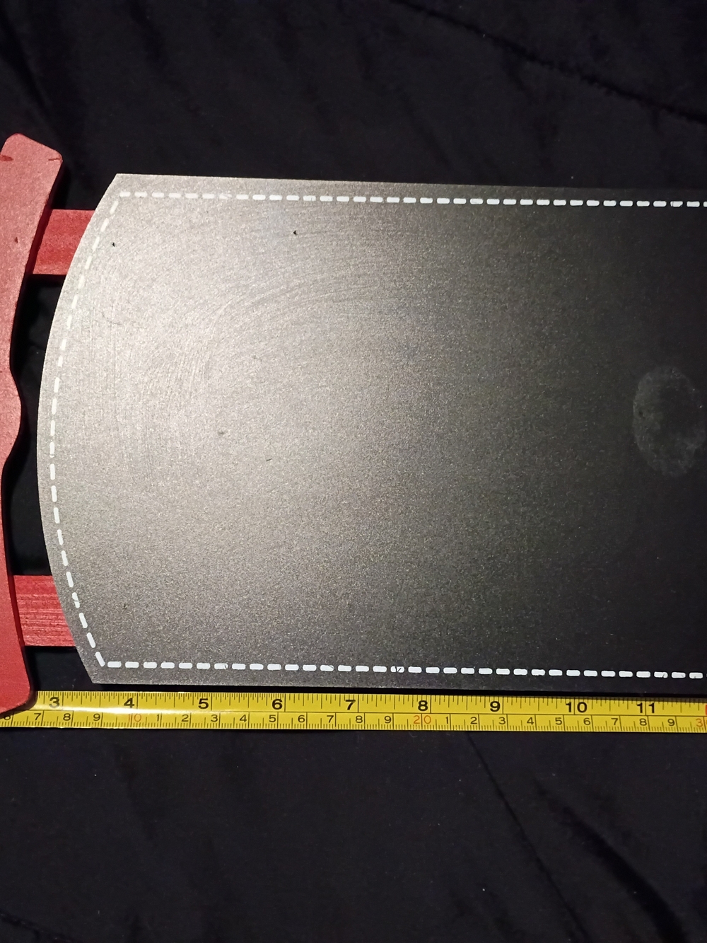 Sleigh Chalkboard with Red Handles